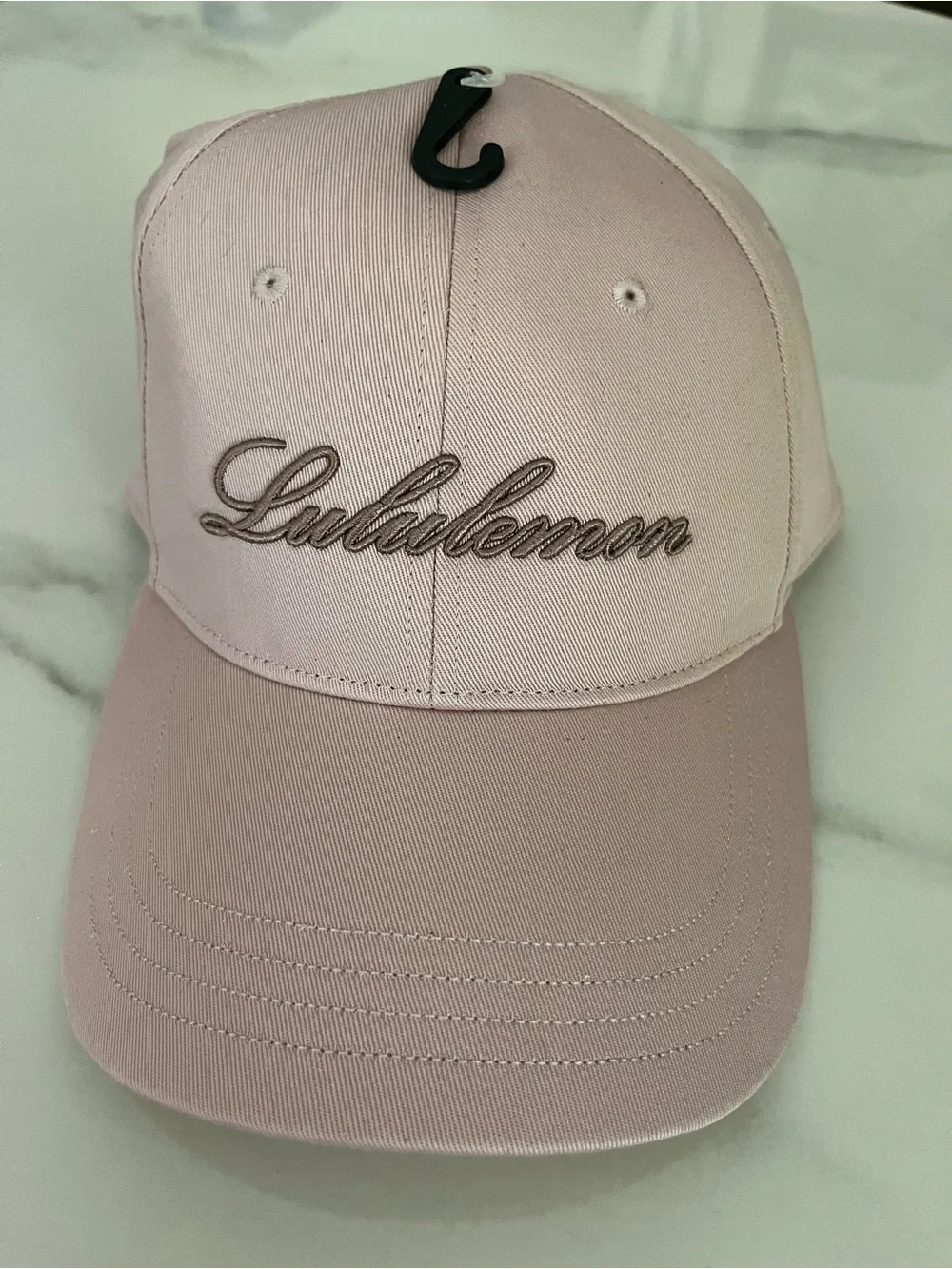 lululemon athletica Light Pink Script Logo Baseball Cap